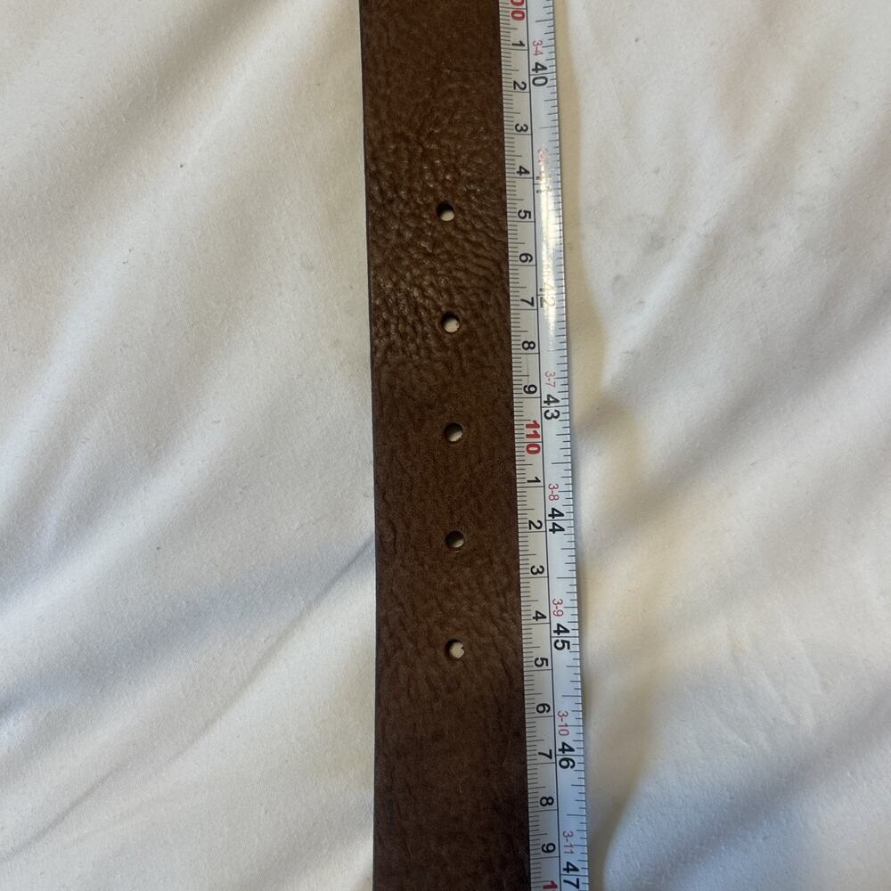 NWT Tampa Bay Buccaneers NFL‎ Mens Brown Leather Concho Belt Silver Logo Size 42 - Picture 7 of 10